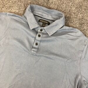 Banana Republic Mens Light Blue Short Sleeve Polo Shirt Size Large
